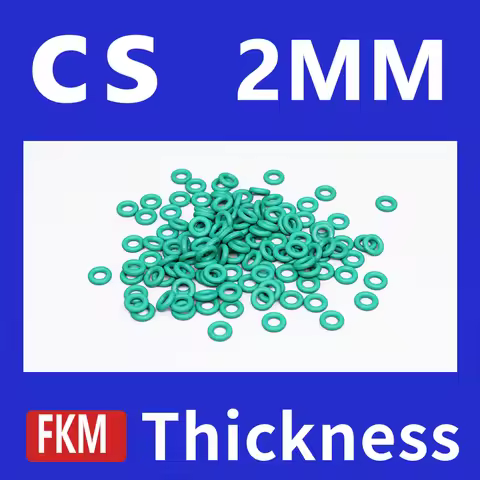 Thickness CS2mm Green FKM Fluorine Rubber O-rings Seals Gasket Washer temperature resistant wear-res