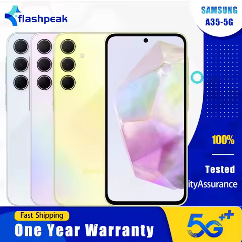 Original Samsung Galaxy A35 A356U 5G Mobile Phone NFC 6GB+128GB 120Hz 6.7'' 50MP+8MP+5MP+13MP Exynos