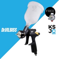 Devilbiss Clearcoat Spray Gun DV1(with DV1-C1 Plus) - Free Air Adjusting Valve with Gauge HAV-503-B