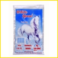 ✿ ◬ ∈ PLASTIC NG YELO , ICE TUBIG WATER - white horse patok na matibay PE BAG 4 x 12- 100 pieces pe