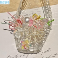 LACYES Heavenly Jelly Sandals Charms, Star Heart Button Crystal Jelly Shoes Accessories, Cute Flower