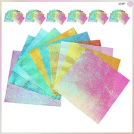 200 Sheets Iridescent Cardstock Craft Foil Paper Construction Bulk Glitter Origami  junshaoyipin
