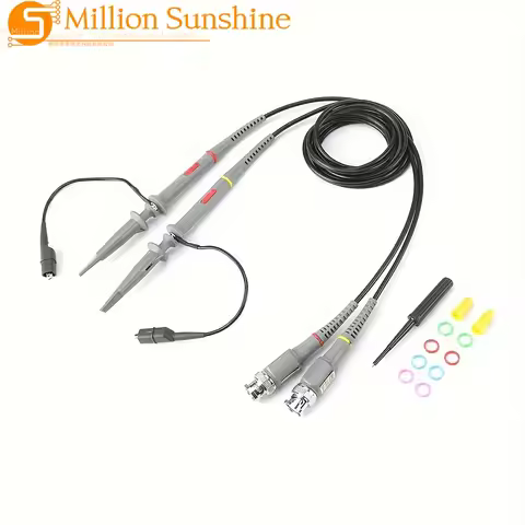 1pc Universal P6100 Oscilloscope Clip Probes 100MHz with Accessories Kit