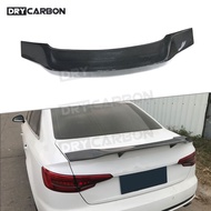 On sale Carbon Fiber Duckbill Rear Trunk Wing Spoiler for Audi A4 B9 S4 Sedan 4 Door 2017-2019 R Sty