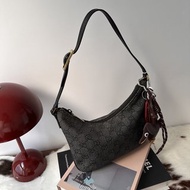 Gucci 老花牛仔 Mini Hobo 包