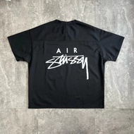 [Chun collar is comfortable when pullover] short sleeve AIR1 Stussy T-shirt, breathable mesh fabric 