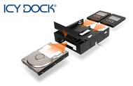 {MPower} 台灣名廠 ICY Dock MB343SP 2.5", 3.5" HDD SSD to 5.25" Rom 光碟機 轉換架 - 原裝行貨