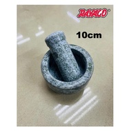 NATURAL GRANITE STONE MORTAR & PESTLE SMALL LESUNG STONE MORTAR stone 10cm Pounding/