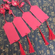 Red Wish Card Wish Card Blank Handwritten Target Blessing Bookmark Hanging Decorative Message Card