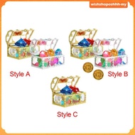 [WishshopeehhhMY] Diving Toy Set Jewels Pirate Treasure Chest Sinking Gems Pool For Birthday Decorat