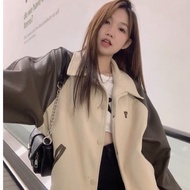 Jacket women's bamboo turn-down collar women's baseball jacket