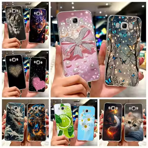 For Samsung Galaxy J5 2016 Case SM-J510F Luxury Fashion Painted Cover Soft Slim Phone Case For Samsu