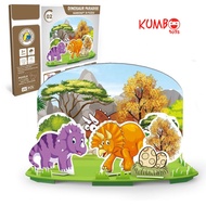 Educational Toys for Children 3D Dinosaur Puzzle Handcraft 3D Dinosaur Puzzle Paradise