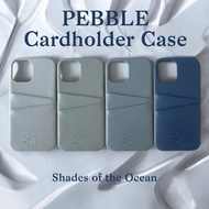 SAYA-Pebble Cardholder Case (Shades of the Ocean)
