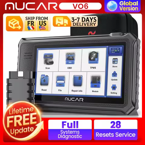 THINKCAR MUCAR VO6 Professional Car Diagnostic Tools Full System Diagnose 28 Resets Life Free Obd2 S