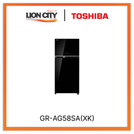 Toshiba GR-AG58SA(XK) 610L 2 Door Fridge - Black
