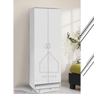 180cmT / 2 Pintu Doors Hanger Hanging (Almari Kabinet Kayu Pakaian Baju) Wooden Wardrobe Cabinet / Almari Baju