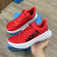 【全新正貨】💥HOKA ONE ONE Carbon X2低幫 跑步鞋男女同款紅白