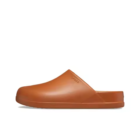 Crocs Dylan Burnished Unisex Light Brown Slip-On Sandals – Retro Stylish Lightweight Comfortable Eve