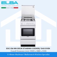 ELBA EGC 536 WH Free Standing Cooker 50Cm Gas Oven