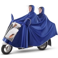 Electric Bike Raincoat Men's and Women's Motorcycle Battery Car Dedicated New Double plus Size Long Full Body Rainproof Poncho