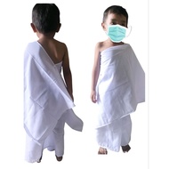 Kain Ihram Instant Kanak-kanak Lelaki Simulasi Haji Cilik Bergetah