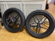 CB1100 前後輪框 含輪胎 2015黑色特仕版