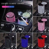 xfcbfUniversal Car Ashtray Crystal Diamond Ash Tray Auto Interior Decor Cigarette Holder Glitter Rhinestone Car Accessories for Women
