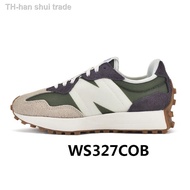 【รองเท้าสลิปออน รองเท้าแตะ รองเท้าลำลอง รองเท้ากีฬา รองเท้า รองเท้าบูท】 ☁New Balance327รองเท้ากีฬารองเท้าผู้หญิงnbรองเท้าวิ่งสีขาวWS327FB hFl2