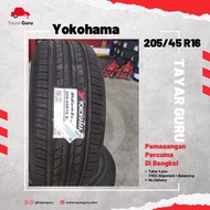 Yokohama 205/45R16 205 45 16 Tayar Baru (Installation) New Tyre Tire TayarGuru Pasang Kereta Wheel Rim Car