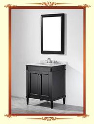 FUO衛浴： 80X52公分 發泡板櫃體 大理石台面 白色立式浴櫃組 含龍頭鏡子（CH835）