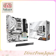 ASRock B850M Steel Legend WiFi Motherboard compatible with AMD Ryzen 9000 / 8000 / 7000 series CPUs 