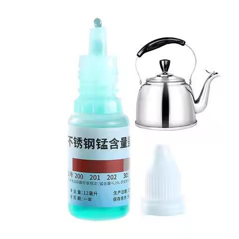 12ml Stainless Steel Test Liquid Manganese Detection Reagent 304 201 202Grade Quick identification r