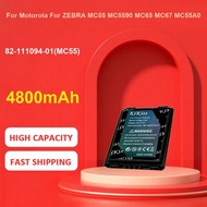 KiKiss Battery For Motorola For ZEBRA MC55 MC5590 MC65 MC67 MC55A0,82-111094-01(MC55),4800mAh