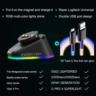 2023 New Wireless Mouse Charging Dock RGB Gaming Mice Charging Bracket For Logitech G Pro X Superlight G502 X Lightspeed GPW 2