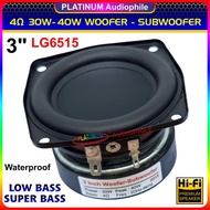 Speaker 3 inch Super Bass 30W-40W 4 ohm Woofer Subwoofer 6515