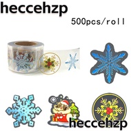 HECCEHZP 500pcs Decor Sticker, Santa Claus Colorful Merry Christmas Stickers, Gift Snowflake Self-adhesive Merry Christmas Cards Label Christmas Decor