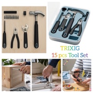 💥READY STOCK💥IKEA TRIXIG 15pcs TOOL SET