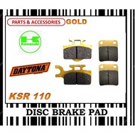 KAWASAKI KSR 110 BRAKE PADS SCRAMBLER DAYTONA GOLD