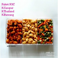 Nut-Nut Tray 3-Section K3C Package