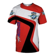 New MV Agusta T-Shirts Motorcycle Racing 3D Print Men Sports Casual Fashion Oversized O-Neck T Shirt