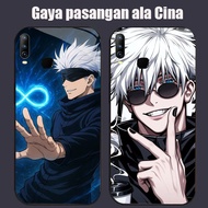 DJ-48 The spell returns to Gojo Satoru Casing GLASS soft frame black VIVO X23 Y15 2019 Y91 Y17 Y85 Y