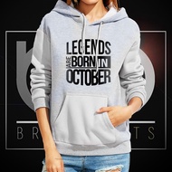 Legends are Born in October Hoodies Jacket for Women 01
