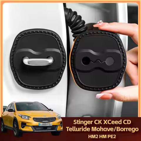 2/4Pcs Silicone Car Door Lock Cover Protective Decoration Case For KIA Stinger CK XCeed CD Telluride