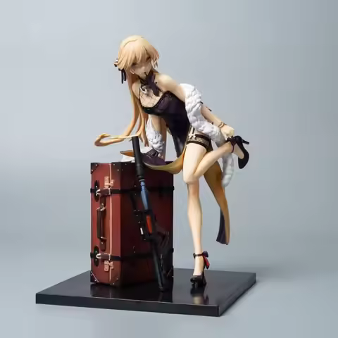 Hot Cartoon Girls' Frontline Ots-14 Hits Ziyu Xinshou Anime Cartoon Girl Model Statue Desktop Decora