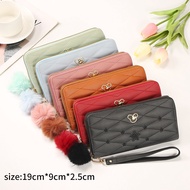 Aldawaar Dompet Syiling Pemegang Kad Wanita ( Star Beam Long Purse Lady Women's Multi-slot Zip Purse