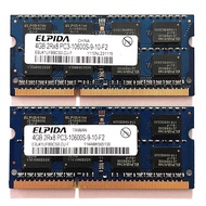 Elpida DDR3 4GB 1333MHz RAM 2Rx8 PC3-10600S SODIMM 204pin Laptop Memory 1pcs