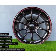 ZE40 17inch New sport rim PCD 5x112 5x114.3 Johorbaru