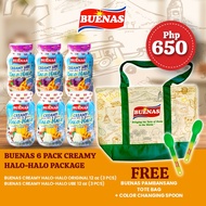 Buenas 6-Pack Creamy Halo-Halo with FREE TORE BAG