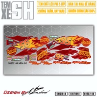 Tem Decal SH Các Đời Hot Wheels | SH48 | Tem Rời Hình Dán Xe Máy SH 125i 150i 160i Chống Nước